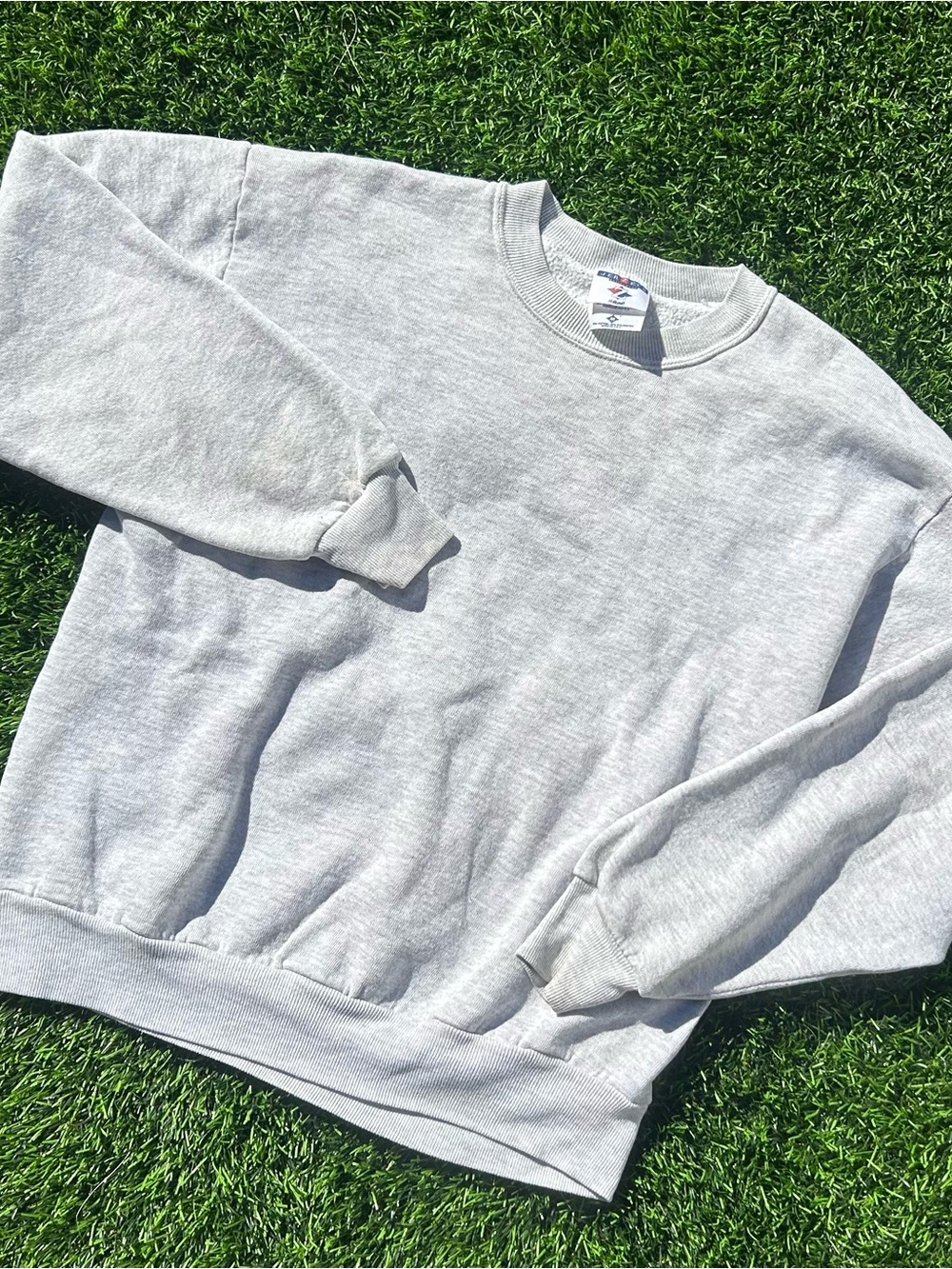 Vintage light grey sweater crewneck